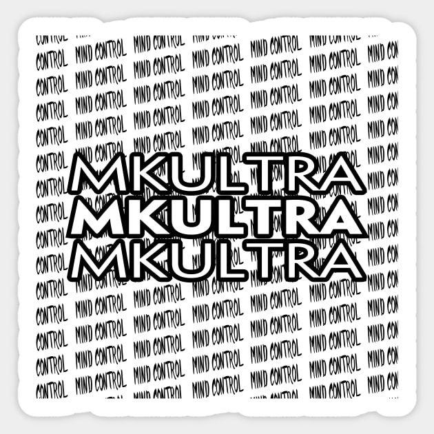 MKULTRA VICTIM Sticker by TextGraphicsUSA